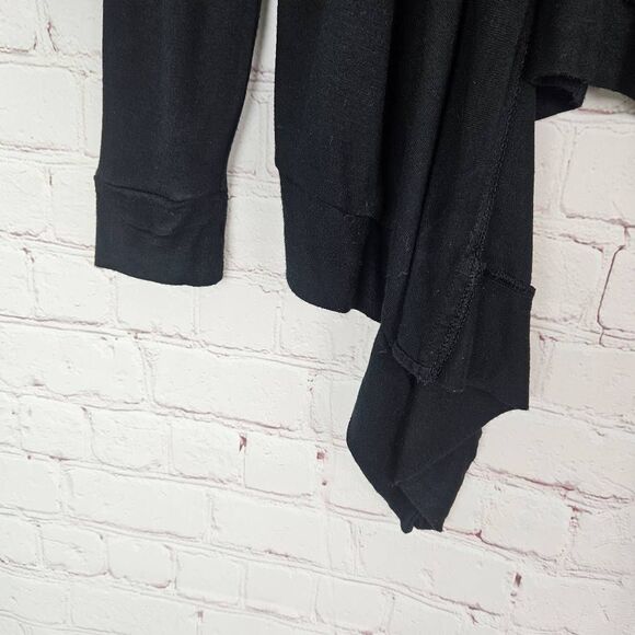 BANANA REPUBLIC FACTORY Black Long Sleeve Open Dress Cardigan Shaw Petite XSmall - Picture 3 of 4